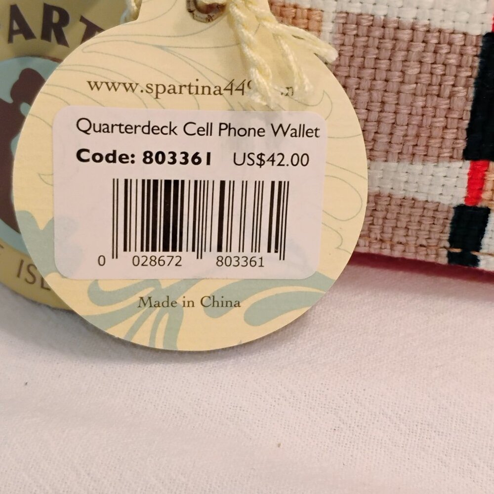 Spartina 449 Quarterdeck Cross Body Bag and Cell Phone Wallet - Picture 8 of 10